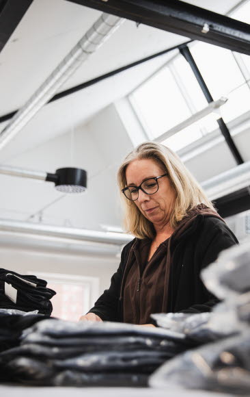 Foto på Linda Andersson, produktionschef på Brandtown.