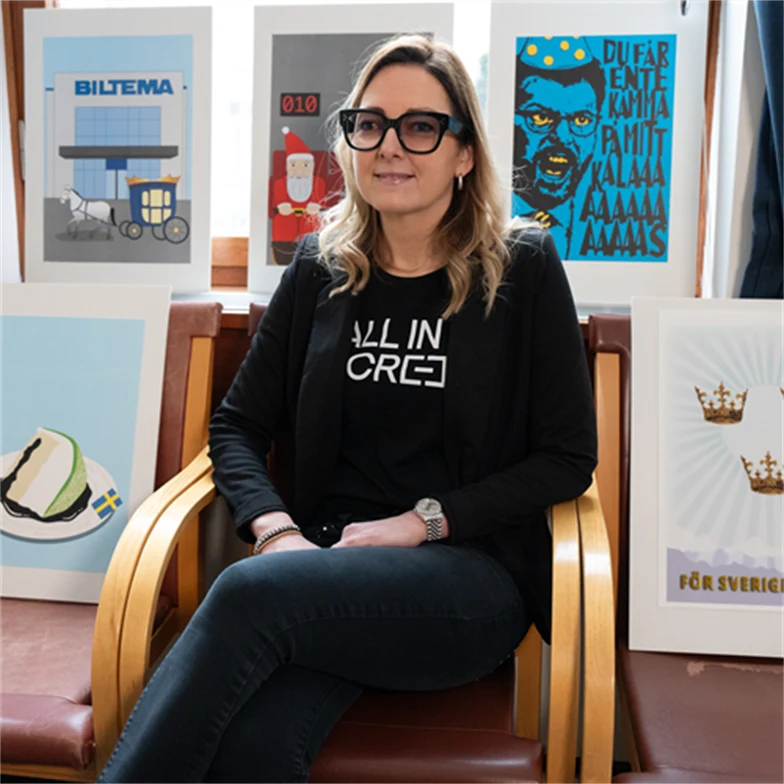 Bild på Jenny Moberg, vd All in Screen.