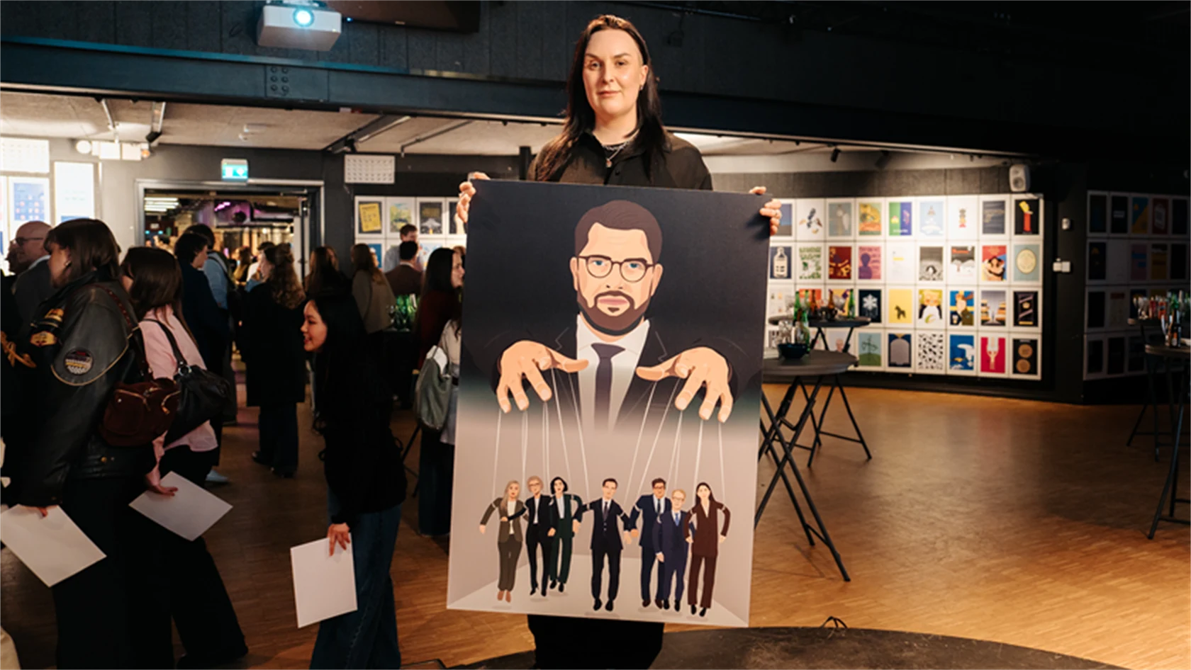 Bild på Olivia Larsson (Yrkeshögskolan i Borås) med bidraget "För Sverige tillbaka i tiden".