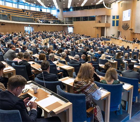 Bild från riksmötets öppnande den 9 september 2025.