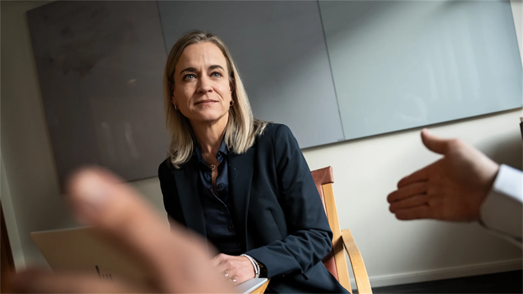 Bild på Eva Glückman, vd på Grafiska Företagen.