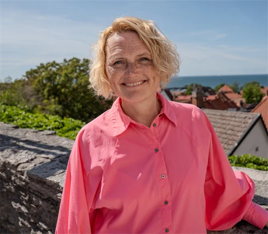 Bild på Anna-Karin Hatt, partiledare för Centerpartiet.