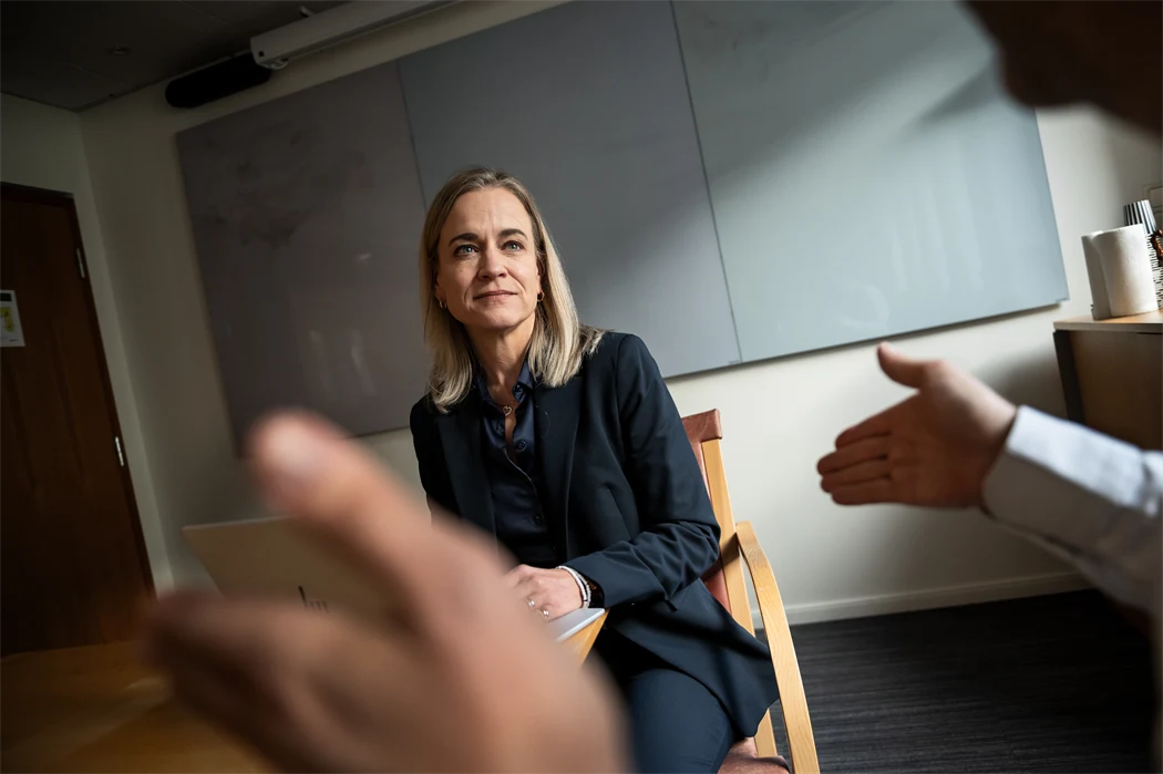 Bild på Eva Glückman, vd på Grafiska Företagen.