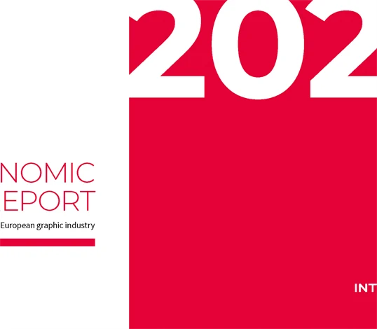 Omslagsbild för rapporten: Economic report - Evolution of the European graphic industry från Intergraf