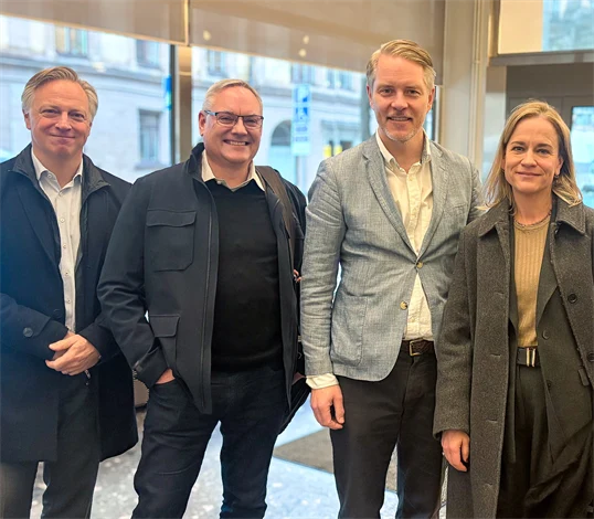Allan Åberg, Paues Åberg Communications, Erik Mauritzon, Åtta45, statssekreterare Lars Hjälmered, Eva Glückman och Jakob Steinstö, Grafiska Företagen.